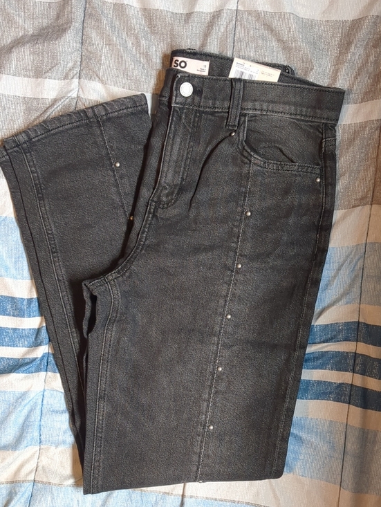 SO Other - SO Girl's Black Straight Jeans with Stud Accents